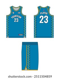 Design de modelo de camisa de basquete, design de modelo de uniforme de basquete, design de vestuário esportivo de sublimação vetorial, ideias de basquete de camisa.