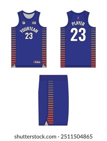 Design de modelo de camisa de basquete, design de modelo de uniforme de basquete, design de vestuário esportivo de sublimação vetorial, ideias de basquete de camisa.