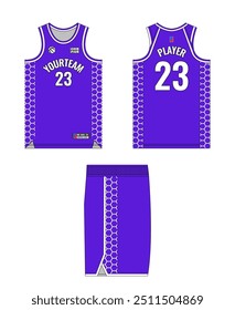 Design de modelo de camisa de basquete, design de modelo de uniforme de basquete, design de vestuário esportivo de sublimação vetorial, ideias de basquete de camisa.