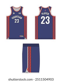 Design de modelo de camisa de basquete, design de modelo de uniforme de basquete, design de vestuário esportivo de sublimação vetorial, ideias de basquete de camisa.