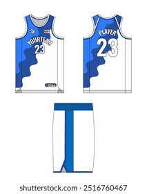 Design de modelo de camisa de basquete, design de modelo de uniforme de basquete, design de vestuário esportivo de sublimação vetorial, ideias de basquete de camisa.