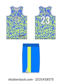 Design de modelo de camisa de basquete, design de modelo de uniforme de basquete, design de vestuário esportivo de sublimação vetorial, ideias de basquete de camisa.