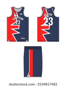 Design de modelo de camisa de basquete, design de modelo de uniforme de basquete, design de vestuário esportivo de sublimação vetorial, ideias de basquete de camisa.