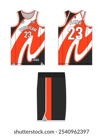 Design de modelo de camisa de basquete, design de modelo de uniforme de basquete, design de vestuário esportivo de sublimação vetorial, ideias de basquete de camisa.