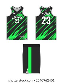 Design de modelo de camisa de basquete, design de modelo de uniforme de basquete, design de vestuário esportivo de sublimação vetorial, ideias de basquete de camisa.