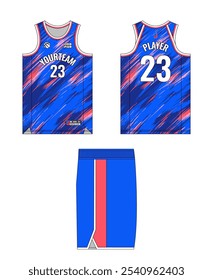 Design de modelo de camisa de basquete, design de modelo de uniforme de basquete, design de vestuário esportivo de sublimação vetorial, ideias de basquete de camisa.