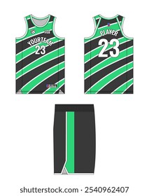 Design de modelo de camisa de basquete, design de modelo de uniforme de basquete, design de vestuário esportivo de sublimação vetorial, ideias de basquete de camisa.