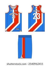 Design de modelo de camisa de basquete, design de modelo de uniforme de basquete, design de vestuário esportivo de sublimação vetorial, ideias de basquete de camisa.