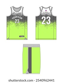 Design de modelo de camisa de basquete, design de modelo de uniforme de basquete, design de vestuário esportivo de sublimação vetorial, ideias de basquete de camisa.