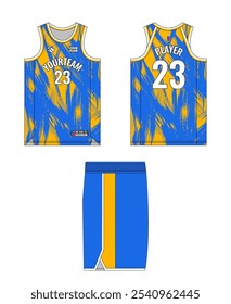 Design de modelo de camisa de basquete, design de modelo de uniforme de basquete, design de vestuário esportivo de sublimação vetorial, ideias de basquete de camisa.