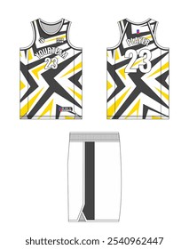 Design de modelo de camisa de basquete, design de modelo de uniforme de basquete, design de vestuário esportivo de sublimação vetorial, ideias de basquete de camisa.