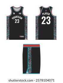 Basketball jersey template design, basketball uniform mockup design, vector sublimation sports apparel design, jersey basketball ideas.