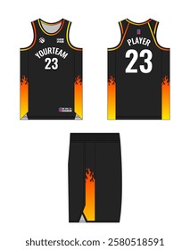 Basketball jersey template design, basketball uniform mockup design, vector sublimation sports apparel design, jersey basketball ideas.