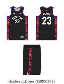 Basketball jersey template design, basketball uniform mockup design, vector sublimation sports apparel design, jersey basketball ideas.