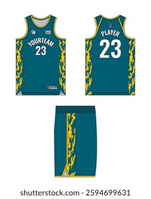 Basketball jersey template design, basketball uniform mockup design, vector sublimation sports apparel design, jersey basketball ideas.