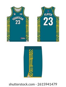 Basketball jersey template design, basketball uniform mockup design, vector sublimation sports apparel design, jersey basketball ideas.