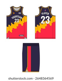 Basketball jersey template design, basketball uniform mockup design, vector sublimation sports apparel design, jersey basketball ideas.