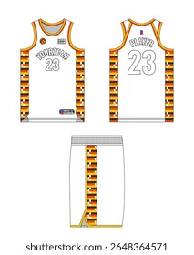 Basketball jersey template design, basketball uniform mockup design, vector sublimation sports apparel design, jersey basketball ideas.