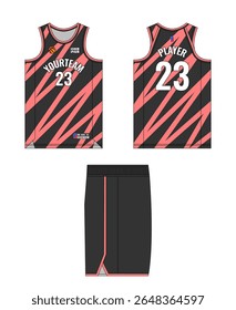 Basketball jersey template design, basketball uniform mockup design, vector sublimation sports apparel design, jersey basketball ideas.