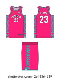 Basketball jersey template design, basketball uniform mockup design, vector sublimation sports apparel design, jersey basketball ideas.