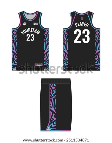 Basketball jersey template design, basketball uniform mockup design, vector sublimation sports apparel design, jersey basketball ideas.