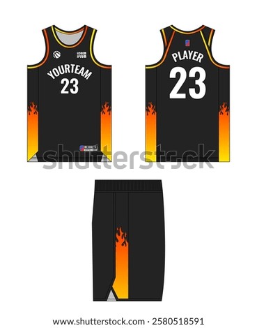 Basketball jersey template design, basketball uniform mockup design, vector sublimation sports apparel design, jersey basketball ideas.