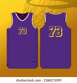 basketball jersey template isolated vector apparel