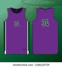 basketball jersey template isolated vector apparel