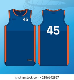 basketball jersey template isolated vector apparel