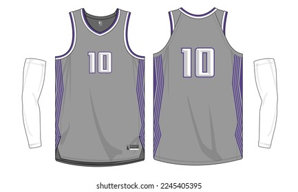 basketball jersey template isolated vector apparel