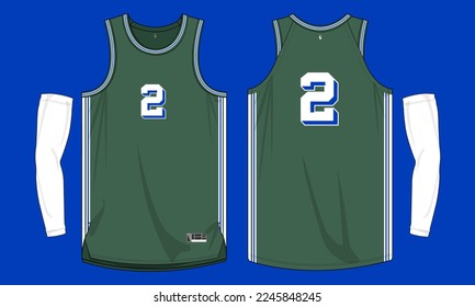 basketball jersey template isolated vector apparel