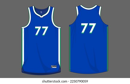 basketball jersey template isolated vector apparel