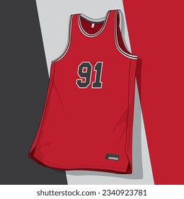 basketball jersey template isolated vector apparel