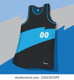 basketball jersey template isolated vector apparel