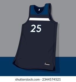 basketball jersey template isolated vector apparel