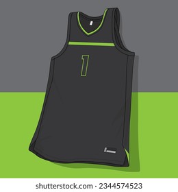 basketball jersey template isolated vector apparel