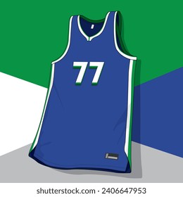 basketball jersey template isolated vector apparel