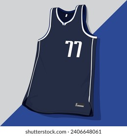 basketball jersey template isolated vector apparel