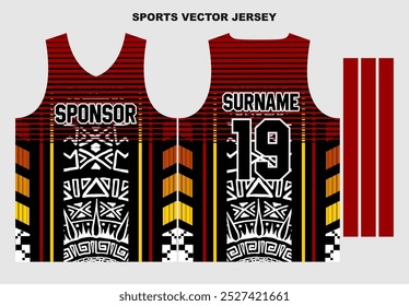 basketball jersey template for sport uniform