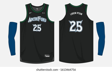 Basketball jersey template uniform design mockup