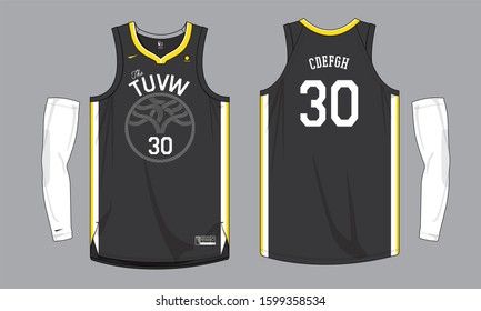 Basketball jersey template uniform mock up