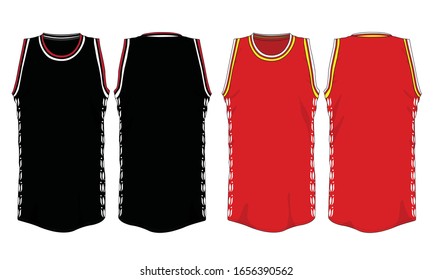 Basketball jersey template uniform sports apparel design vector