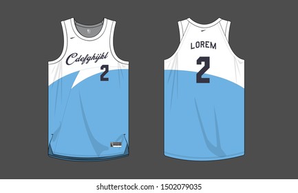 Basketball jersey template vector design