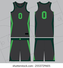 Basketball jersey template vector mock up design sports uniform