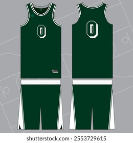 Basketball jersey template vector mock up design sports uniform