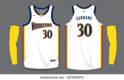 Basketball jersey template vector mockup