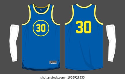 Basketball jersey template vector mockup