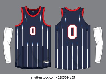 Basketball jersey template vector mockup