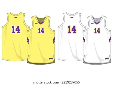 Modelación vectorial de jersey de baloncesto