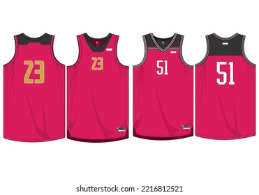 Modelación vectorial de jersey de baloncesto